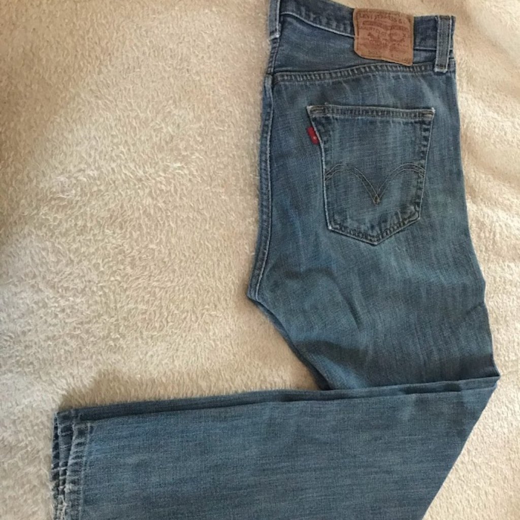 Levi Jeans 501's Medium Blue Denim 33x32
